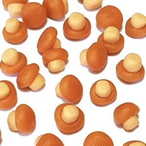 6pc Miniature Magic Mushroom Gold Lot 1;6-1;12 Scale