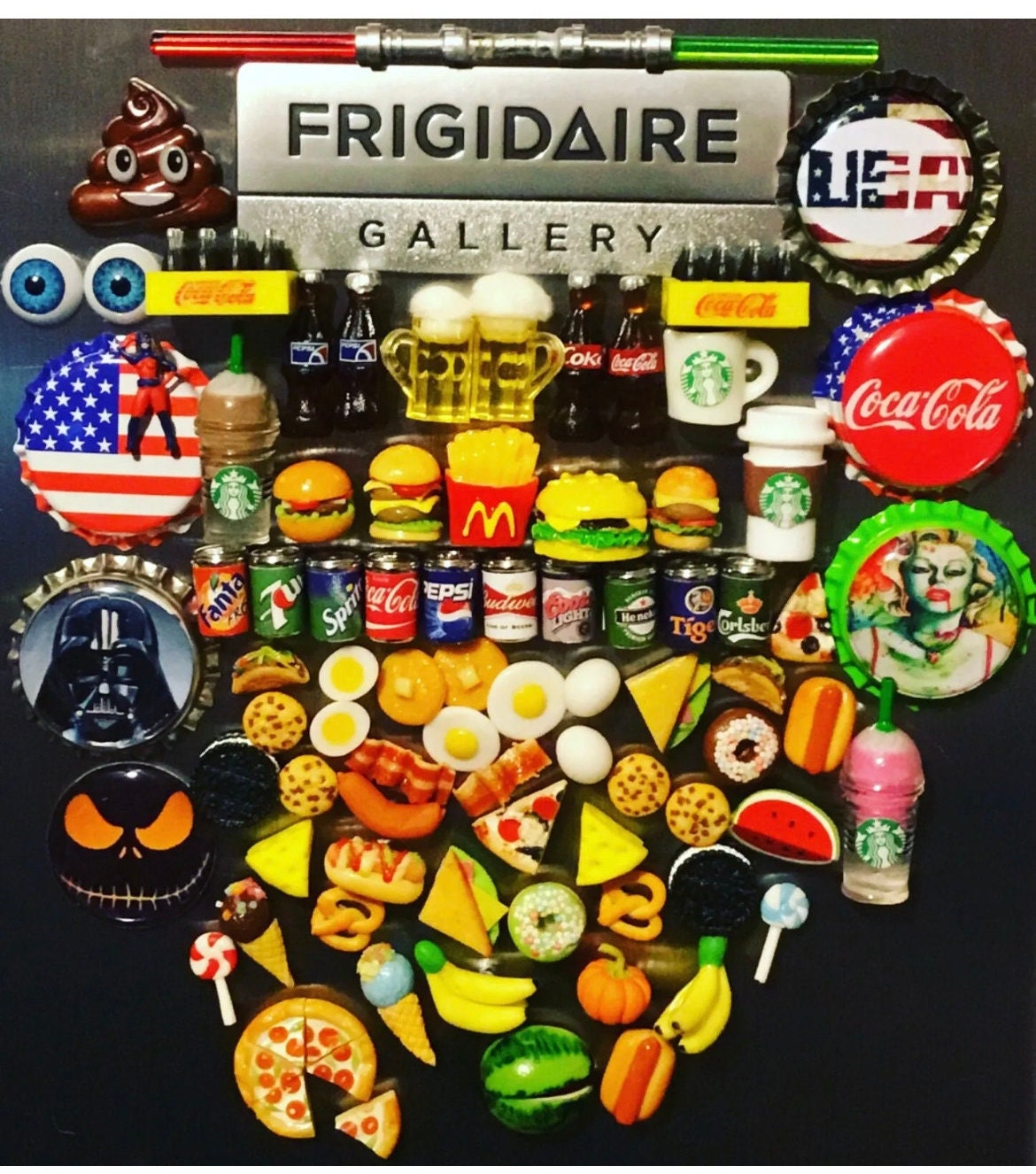20pc 3D Christmas Fridge Magnets Handmade Mixed Lot - Etsy