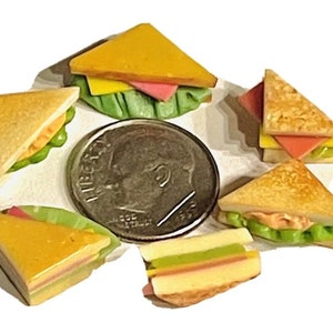 4pc Miniature Ham and Cheese Sandwiches Half Lot 112 Scale image 4