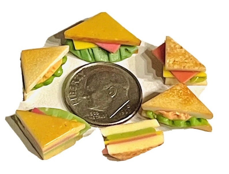 4pc Miniature Ham and Cheese Sandwiches Half Lot 112 Scale image 4