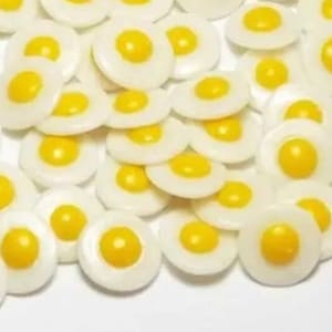 6 pc Miniature Fried Eggs Lot 1;6-1;12 Scale