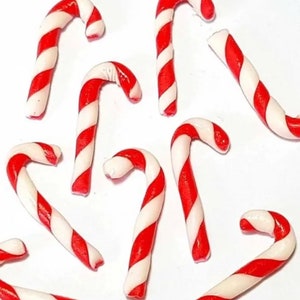 6pc Miniature Christmas Candy Cane Lot 1;6-1;12 Scale