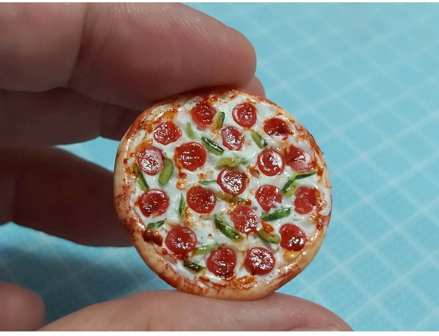 8pc Miniature Pepperoni Pizza Pie Slices Lot 1;6-1;12 Scale