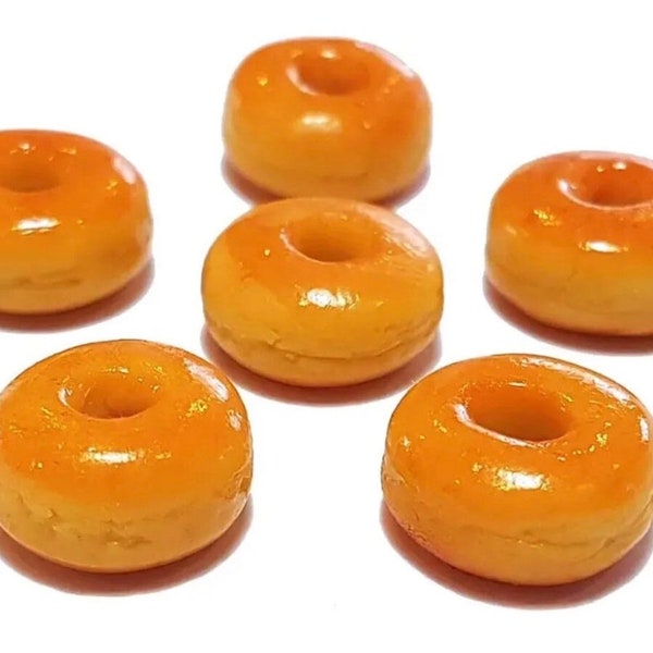 5pc Miniature Glazed Donut Lot 1;6-1;12 Scale