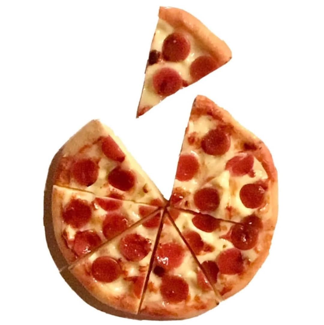 8pc Miniature Pepperoni Pizza Pie Slices Lot 1;6-1;12 Scale