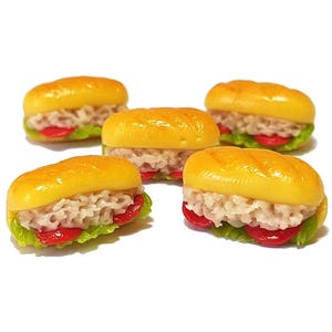 4pc Miniature Tuna Sub Sandwich Lot 1;6-1;12 Scale