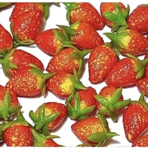 5pc Miniature Strawberry Fruit Lg Lot 16-112 Scale image 2