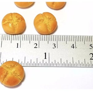 5pc Miniature Original Hot Cross Bun Lot 1;6-1;12 Scale