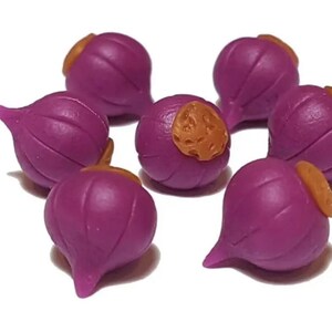 5pc Miniature Purple Onions Lot 1;6-1;12 Scale