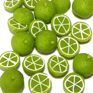 6pc Miniature Limes 1/2 and Whole Lot 1;6-1;12 Scale