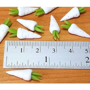 5pc Miniature Parsnips Lot 1;6-1;12 Scale