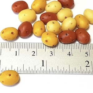 9pc Miniature Potatoes Mixed Lot 1;6-1;12 Scale
