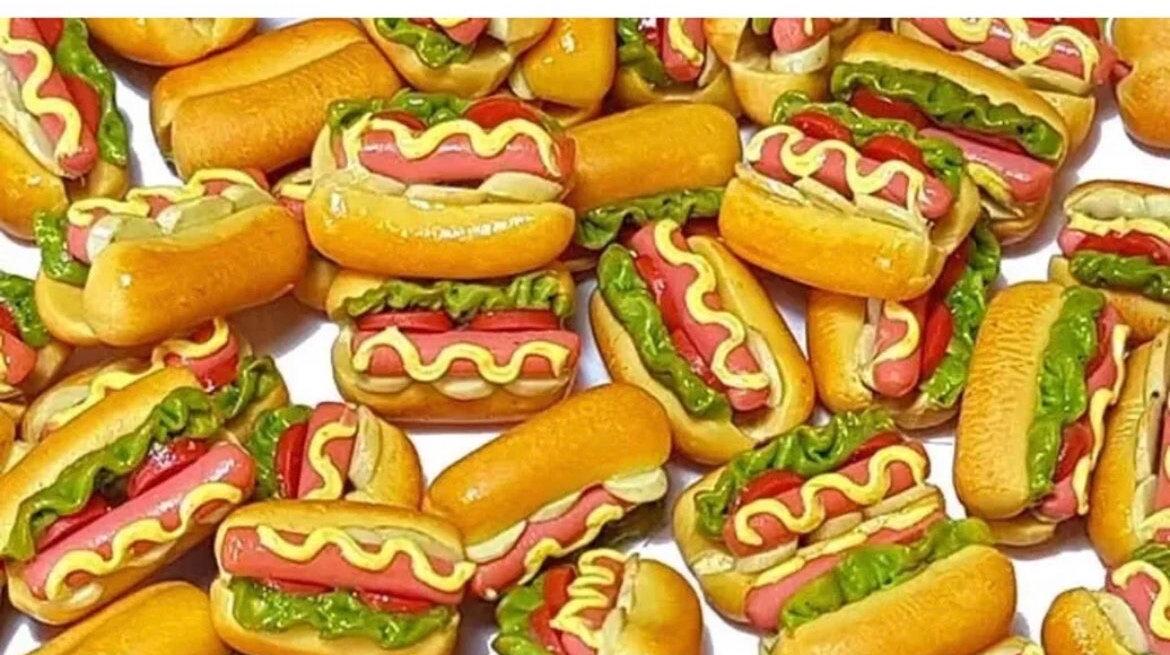 Lotto 25 Hot Dog In Miniatura Scala 1:12 Per Casa Delle Bambole &ndash; Accessori Alimentari