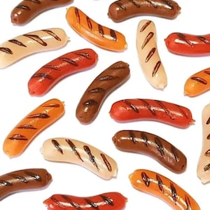 8 Stück Miniatur gegrillte Grill Mix Wurst Link Lot 1; 6-1; 12 Skala