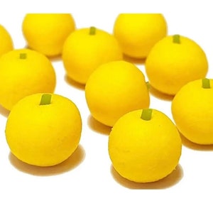 6pc Miniature Whole Lemons Fruit Lot 1;6-1;12 Scale