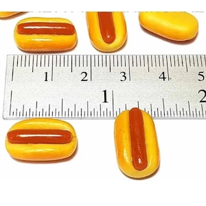 5pc Miniature Plain Hotdog Lot 1;6-1;12 Scale
