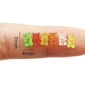 12pc Miniature Halloween Candy Gummy Bear Lot 1;6-1;12 Scale