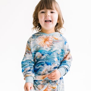 Skyline Swirl Bamboo Jogger Set: Kids Eco-Friendly Outfit