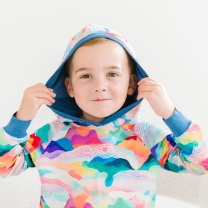 Pastel Mountain Bamboo Jogger Set: Children&#39;s Outfit