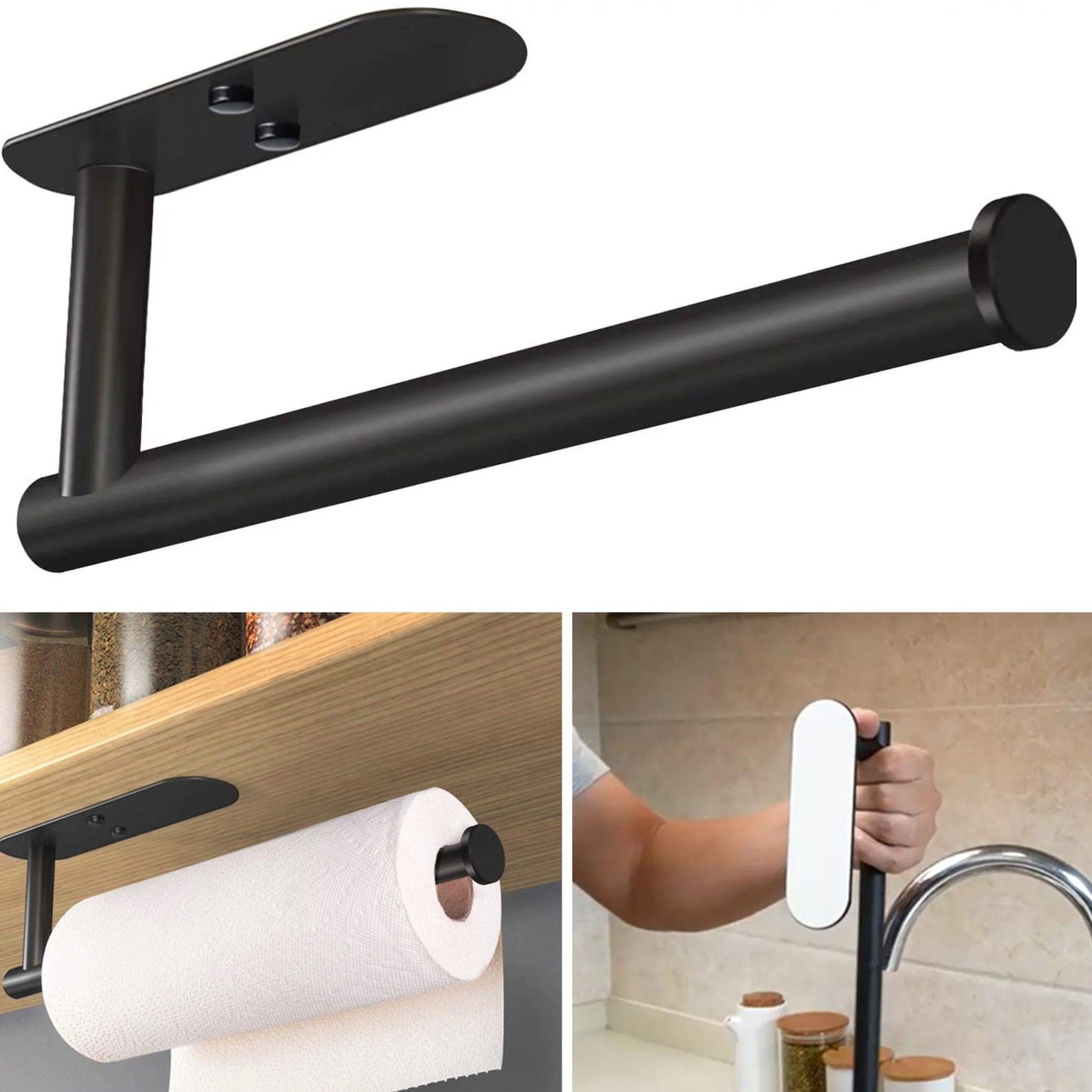 Wall Mount Paper Towel Holder, Kitchen for Paper Towel Holder, Paper Towel Holder Countertop