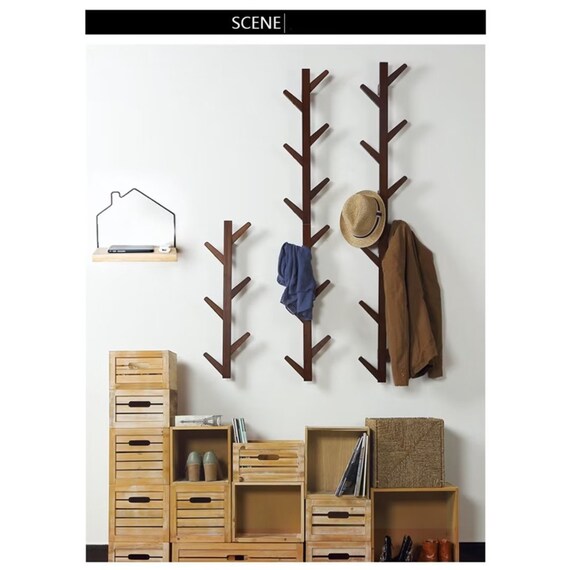 Branched Wall Coat Rack Fancy Coat Hanger Hat Holder Hat Hanger
