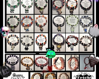 Armbanden met Halloween- en horrorfilmthema