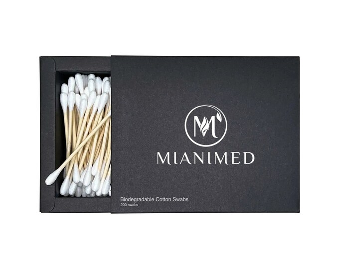 MIANIMED Premium Skincare - Biodegradable Cotton Swabs