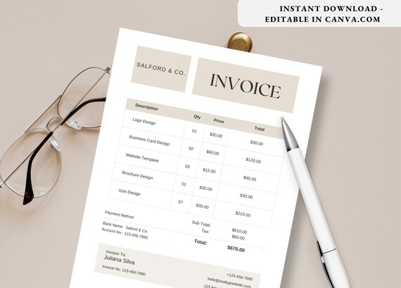 Minimal and Professional Business Invoice Template CV Template, Modern Professional Resume Template CV Template Clean Simple Resume Template