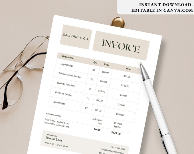 Minimal and Professional Business Invoice Template CV Template, Modern Professional Resume Template CV Template Clean Simple Resume Template