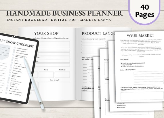 Handmade Business Planner,