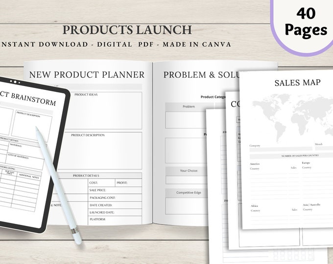 Product Launch Planner, Product Marketing, Course Marketing Plan, Course Launch Planner, Promotion, Launch Timeline, Product Launch Strategy