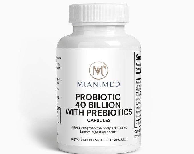 MIANIMED Premium Supplement - Probiotic 40 Billion with Prebiotics