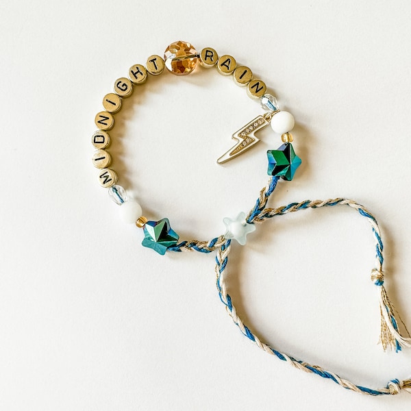 Taylor Swift Eras Tour Friendship Bracelet Midnight Rain