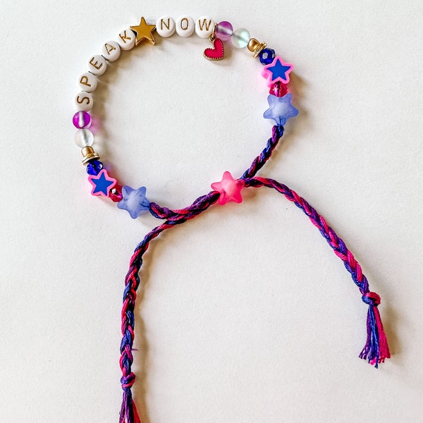 Taylor Swift Eras Tour Friendship Bracelet SPEAK NOW