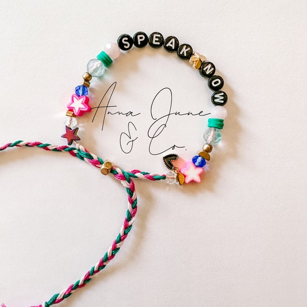 Taylor Swift Eras Tour Friendship Bracelet SPEAK NOW