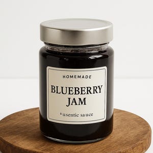 Homemade Blueberry Jam – 350g – Traditional Recipe – Natural, No Preservatives – Handcrafted in Small Batches