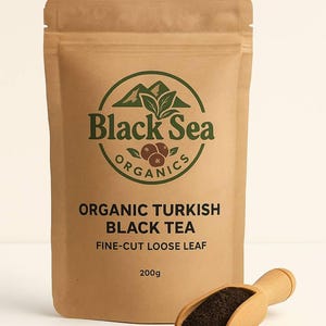 Bio-Türkischer Schwarzer Tee - Feingeschnittenes Loses Blatt | Traditionell, Natürlich, 200g