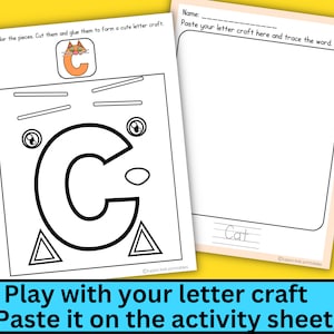 Letter Crafts for Preschoolers, Alphabet Letters, Alphabet Activities, Alphabet Crafts for Kindergartners image 4