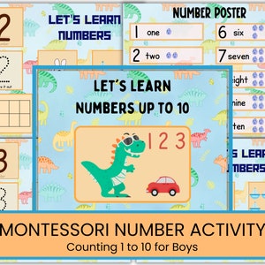 Montessori Counting Activity for Toddlers | Learn to Count | Numbers 1 to 10 | Learn Numbers for Preschoolers | Count to 10 Activities