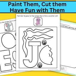Letter Crafts for Preschoolers, Alphabet Letters, Alphabet Activities, Alphabet Crafts for Kindergartners image 3