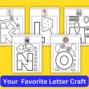 Letter Crafts for Preschoolers, Alphabet Letters, Alphabet Activities, Alphabet Crafts for Kindergartners image 2