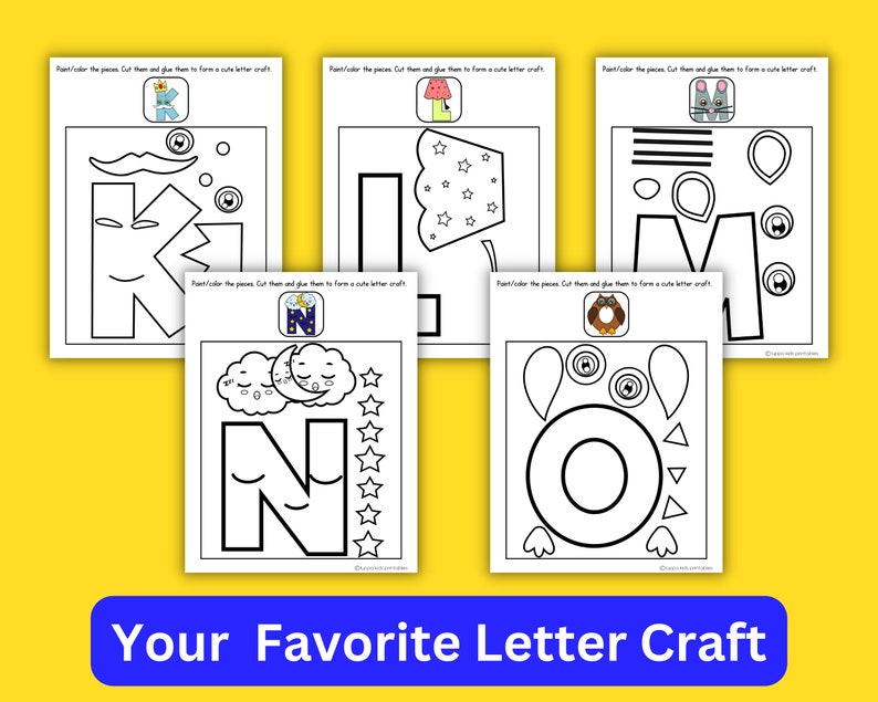 Letter Crafts for Preschoolers, Alphabet Letters, Alphabet Activities, Alphabet Crafts for Kindergartners image 2