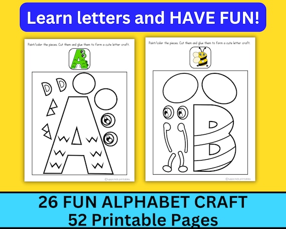 Letter Crafts for Preschoolers, Alphabet Letters, Alphabet Activities, Alphabet Crafts for Kindergartners
