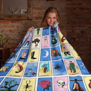 Loteria Soft Throw Blanket 60" × 80"