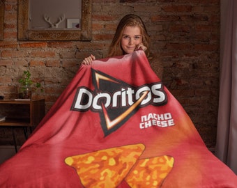 Red Doritos Themed Soft Throw Blanket