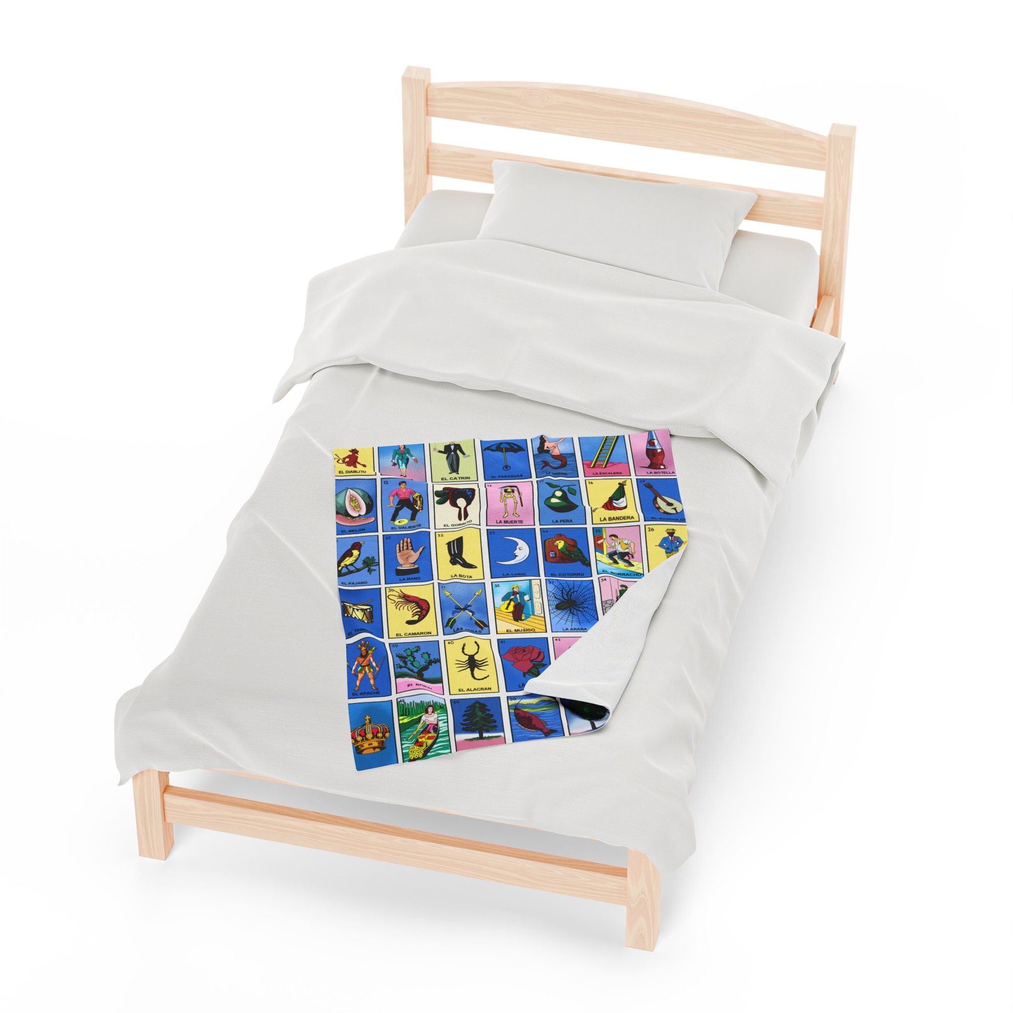 Loteria Soft Throw Blanket Etsy