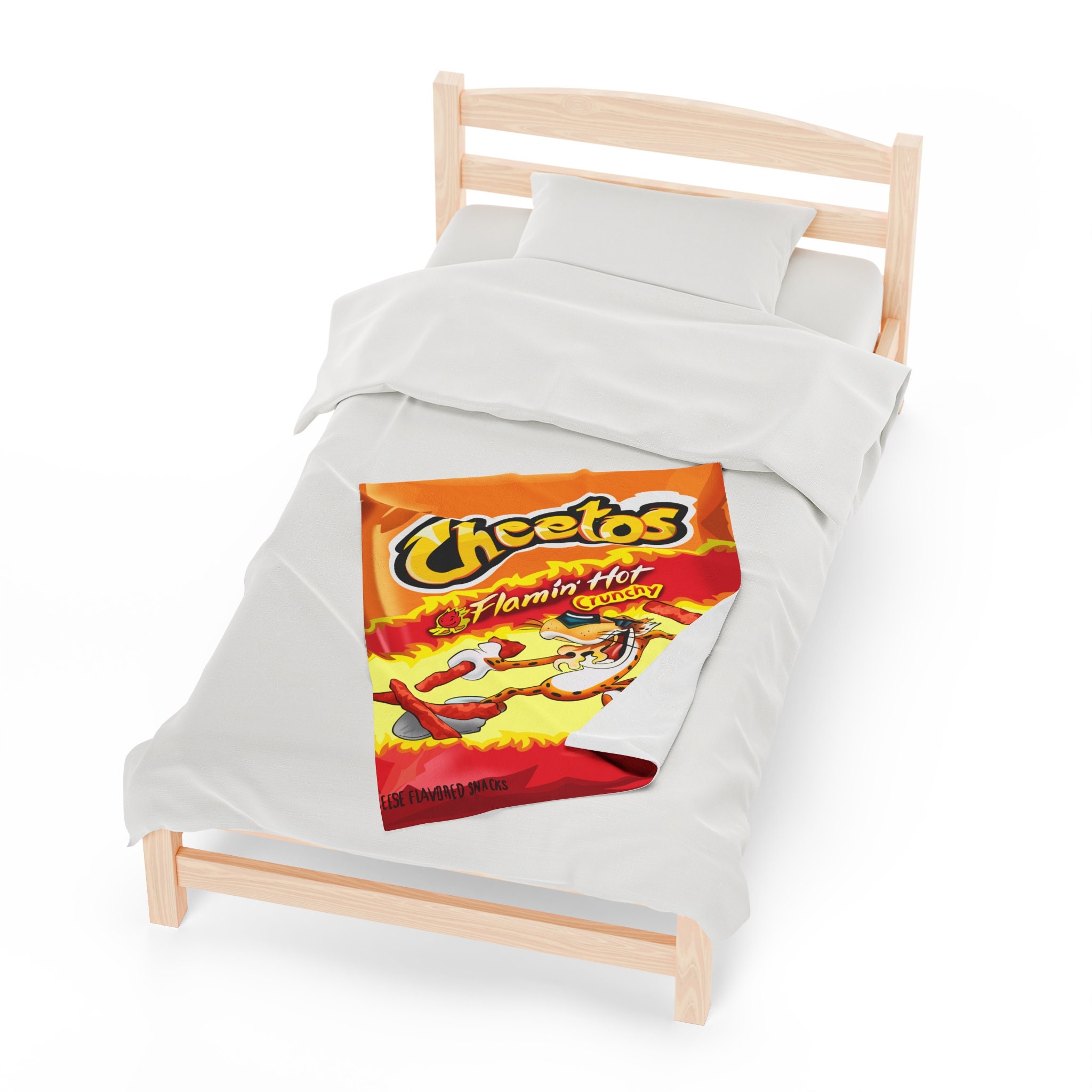Hot Cheetos Themed Soft Throw Blanket Etsy