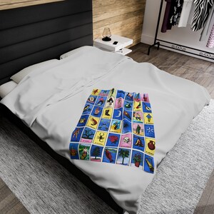 Loteria Soft Throw Blanket 30" × 40"