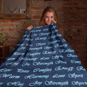 Comfort Words Soft Themed Blanket