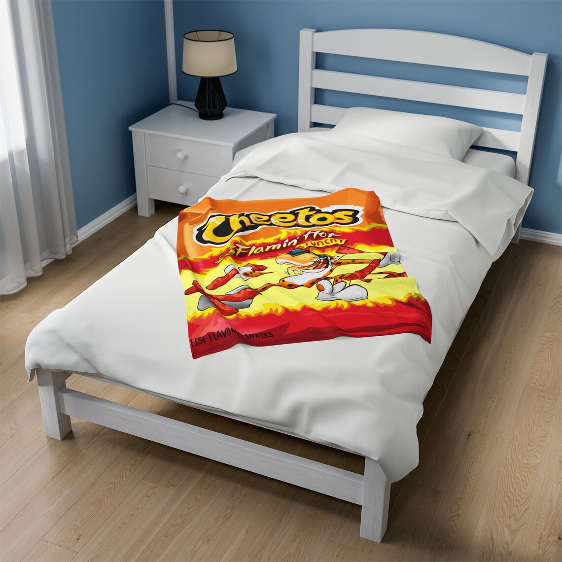 Hot Cheetos Themed Soft Throw Blanket Etsy